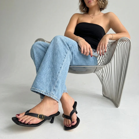 Marlin Kitten Heel Sandals