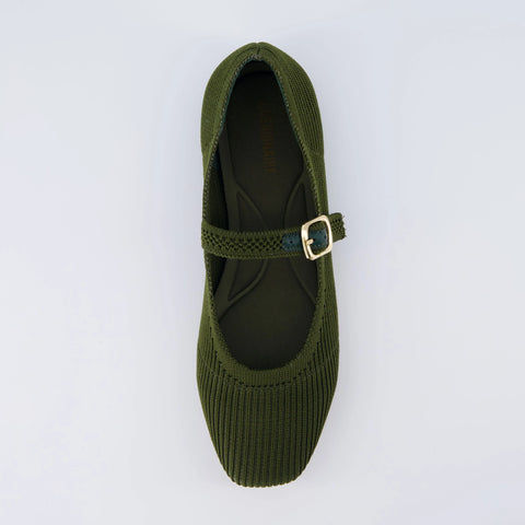 Petal Mary Jane Knit Flat