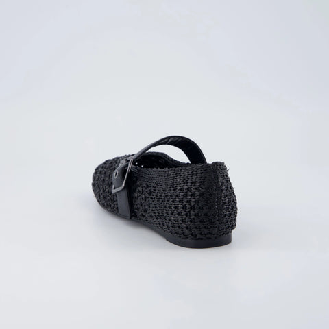 Gabby Woven Mary Jane Flats