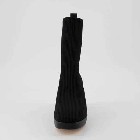 Bancroft Stretch Knit Heeled Boot