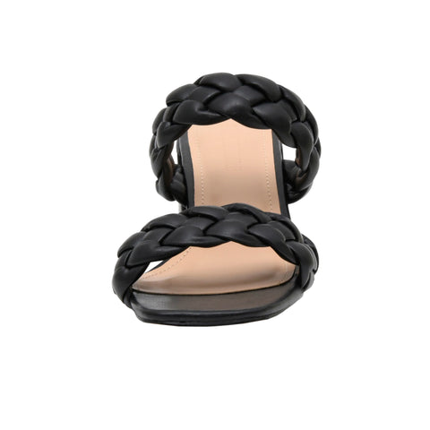 Onyx Braided Heel Sandal