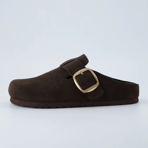 Rusty Leather Clogs
