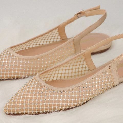 Lark Mesh Slingback Flat