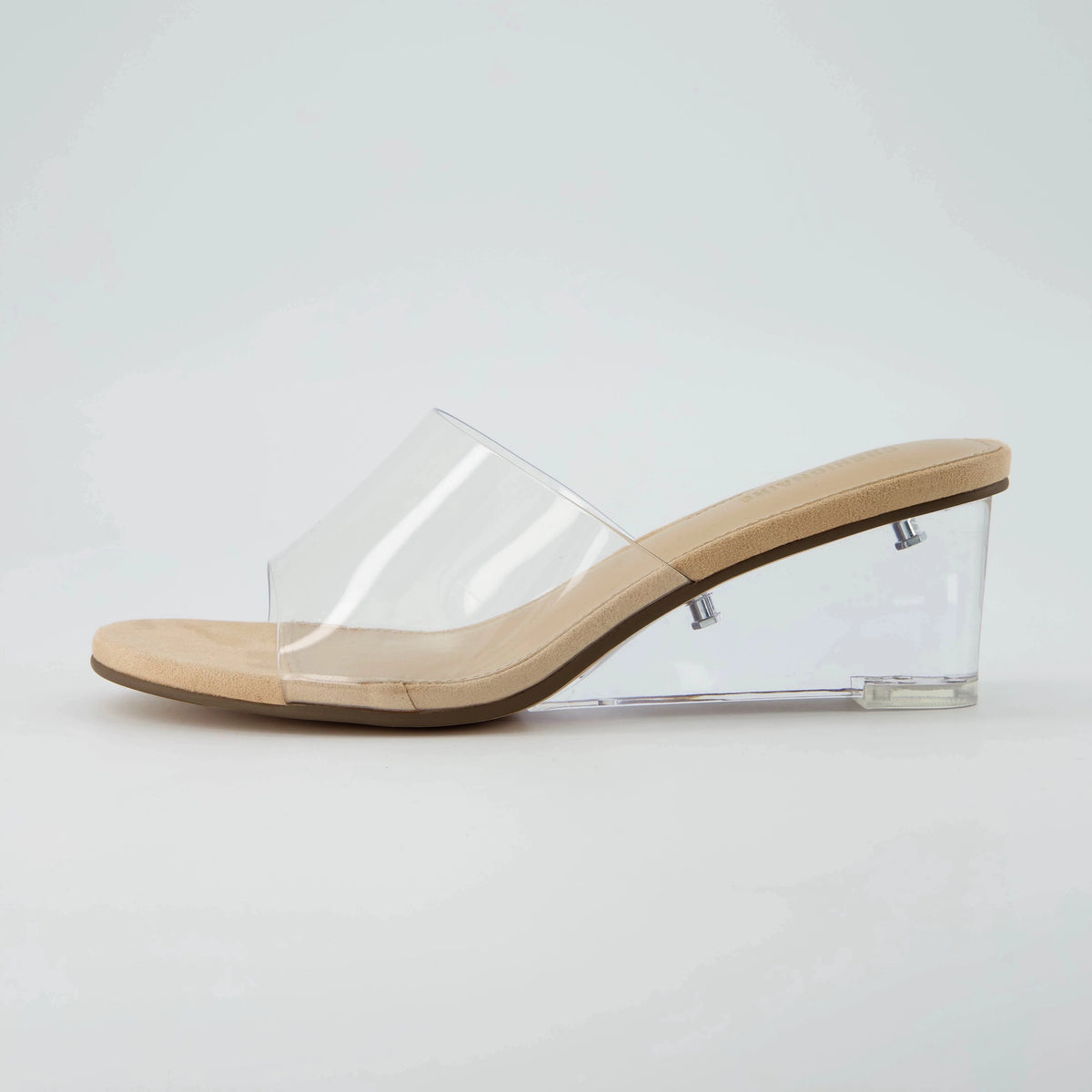Gloss Lucite Wedge Sandals