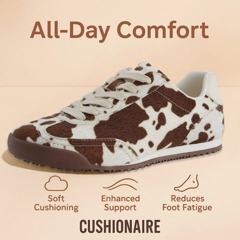 Techno Cow Print Sneakers