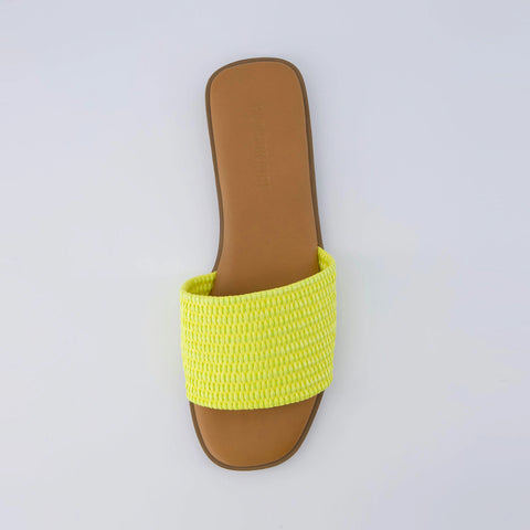 Sesame Raffia Slide Sandal